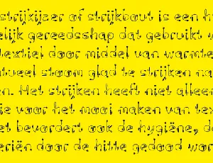 Ps Strijkijzer font