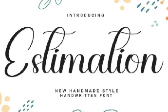 Estimation Script font