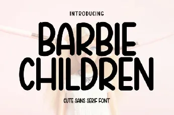 Barbie Children Display font