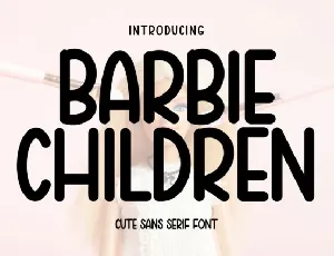 Barbie Children Display font