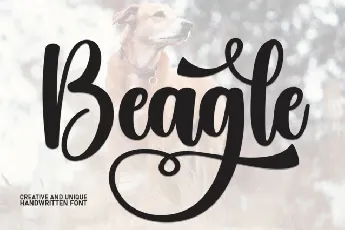 Beagle Script font