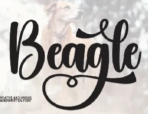 Beagle Script font