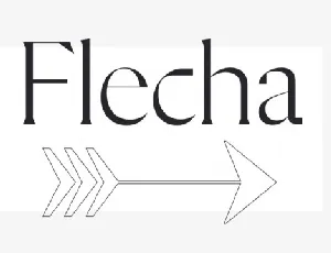 Flecha Family font