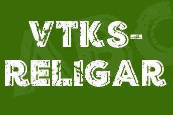 VTKS- RELIGAR font