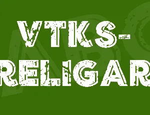 VTKS- RELIGAR font