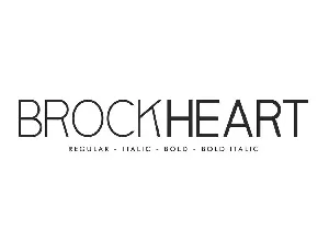 Brockheart Demo font