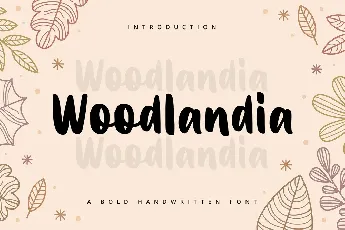 Woodlandia font