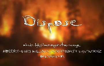 dispose101 font