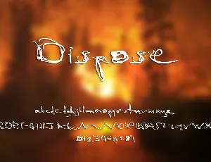 dispose101 font