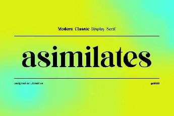 asimilates font