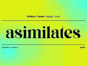 asimilates font