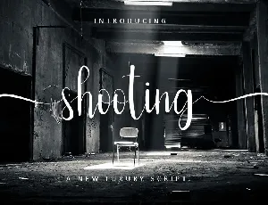 Shooting font