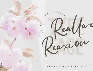 Reallax Reaxion Handwritten font