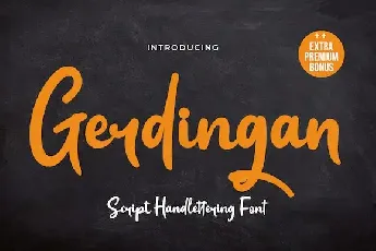 Gerdingan Script font