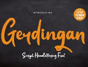 Gerdingan Script font