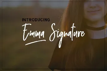 Emma Signature font