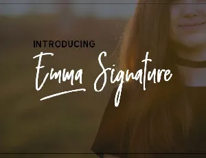 Emma Signature font