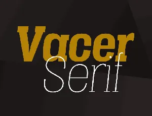 Vacer Serif Personal font