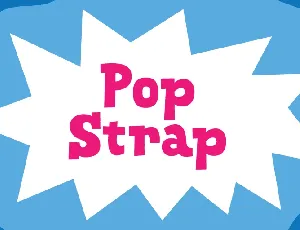 Pop Strap DEMO font