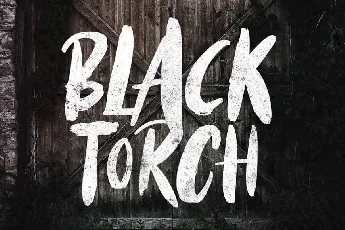 Black Torch Dry Brush font