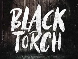 Black Torch Dry Brush font