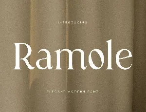 Ramole font