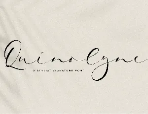 Quinolyne font