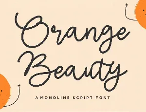 Orange Beauty font