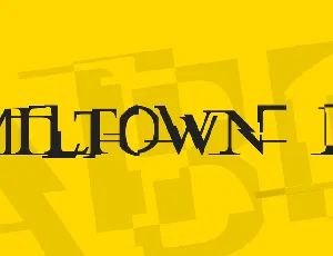 Miltown II font