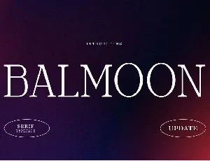 Balmoon font