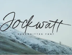 Jockwatt Script font