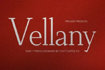 Vellany font