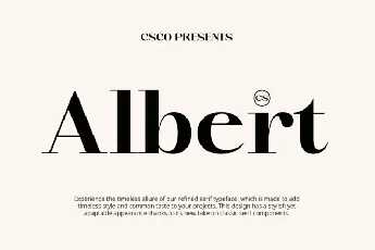 CS Albert font