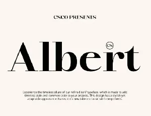 CS Albert font