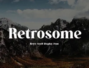 Retrosome font