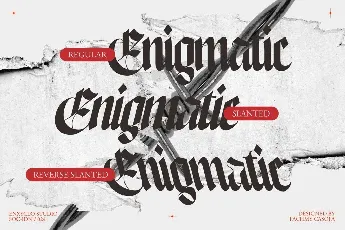 NCL Enigmatic Waesbendiy Demo font