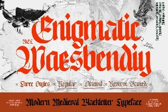 NCL Enigmatic Waesbendiy Demo font