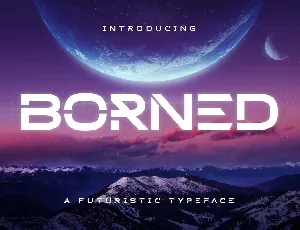 Borned font