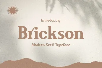 Brickson font