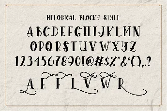 Melodical font