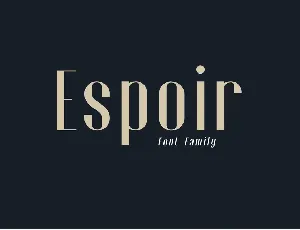 Espoir font