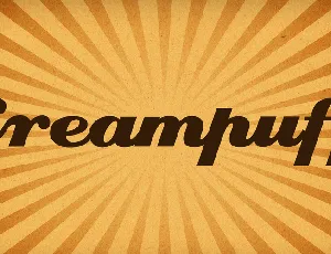 Creampuff font