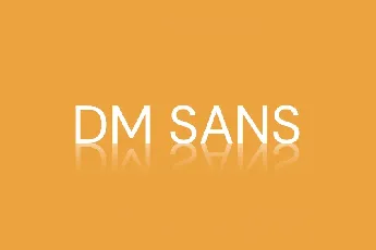 DM Sans font