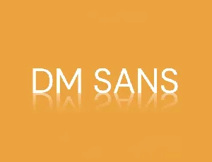 DM Sans font