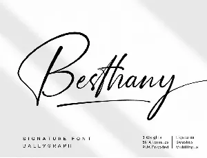 Besthany Signature Script font