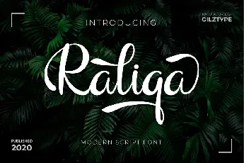 Raliqa Modern Calligraphy font