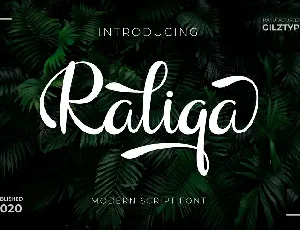 Raliqa Modern Calligraphy font