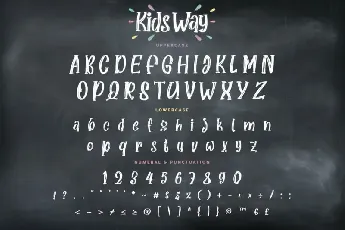 KidsWay Script font