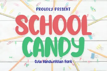 School Candy Display font