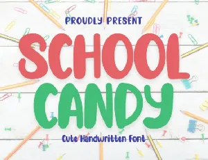 School Candy Display font